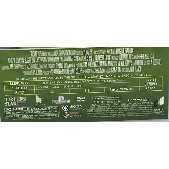 Planet 51 - Family Animation starring Dwayne Johnson DVD 2009 TRI STAR Kids - Picture 8 of 16